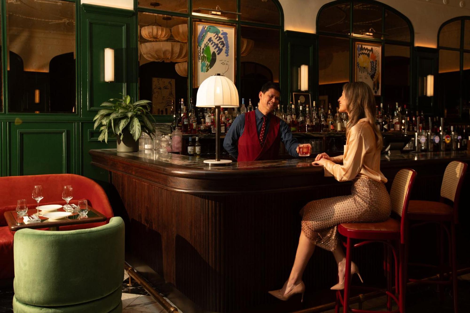 Intercontinental Edinburgh The George By Ihg Hotel Luaran gambar The bar at the American Bar